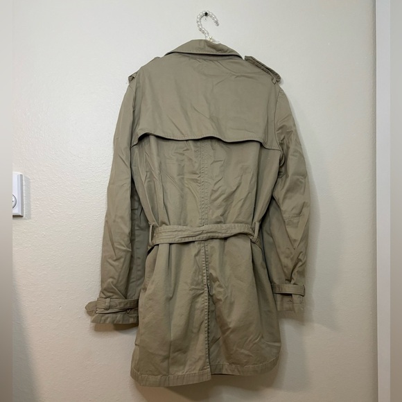 Banana Republic Women Golden Beige Water Resistant Short Trech Coat - Picture 11 of 12